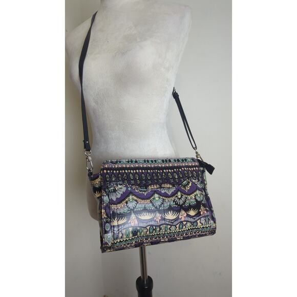 Sakroots by The Sak Artist Circle Tracy Boho Aztec Charging Crossbody - Picture 2 of 8